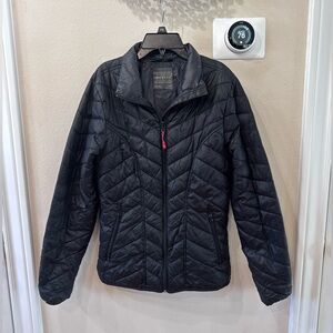 Tek-Gear Black Lightweight Black PufferJacket ladies Size Medium